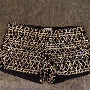Golden sequin hot pant